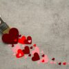 hearts, paint brush, painting, love, draw, symbol, heart, to paint, in love, colour, symbolic power, hearts, love, love, love, heart, heart, heart, heart, heart